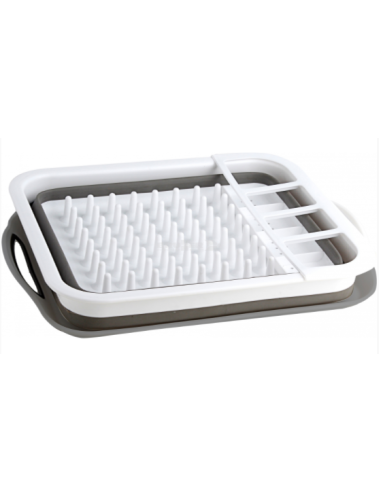 Égouttoir pliable Brunner avec porte-couverts pliable compte-gouttes
