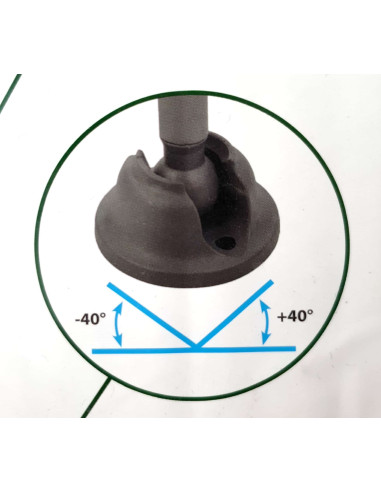 Table pliante ovale Brunner Linear 130 Noir