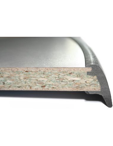 Mesa dobrável oval Brunner Linear 130 Preto