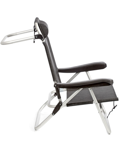 Brunner Siren folding beach chair with headrest