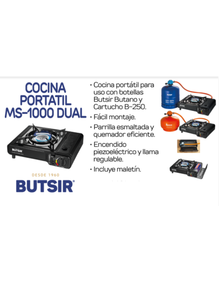 Cocina Portatil Butsir MS1000 Dual Cocina Portatil Butsir MS1000 Dual