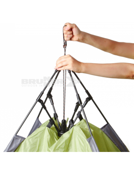 Brunner tent with Palma Automatic umbrella opening