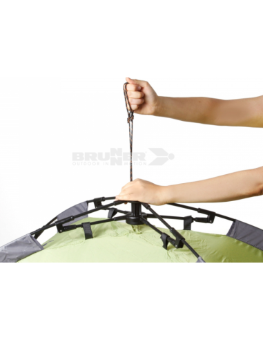 Brunner tent with Palma Automatic umbrella opening
