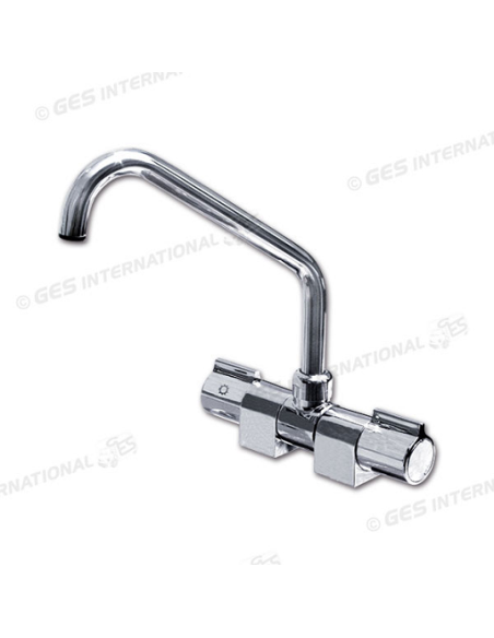 Grifo Luxe con caño abatible de agua fría y caliente Grifo Luxe con caño abatible de agua fría y caliente