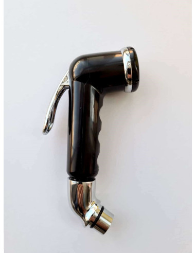 Robinet de douche femme avec bouton poussoir. Noir.