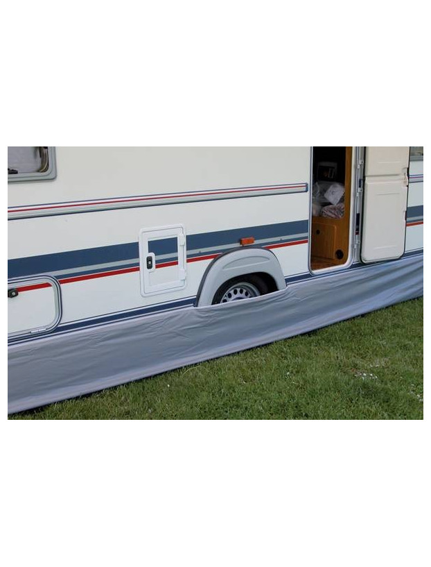 Guía raíl de aluminio de avance o faldón de caravanas