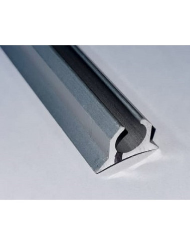 Guía raíl de aluminio con base reforzada 1.25m de avance o faldón de caravanas