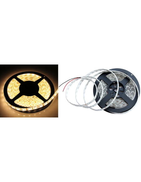 LED-Streifen 5m weiß mit Silikon (Chip smd5050)