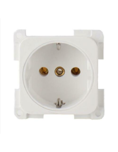 Spina con tappo per 230v Bianco