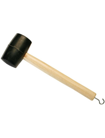 Rubber hammer with hook
