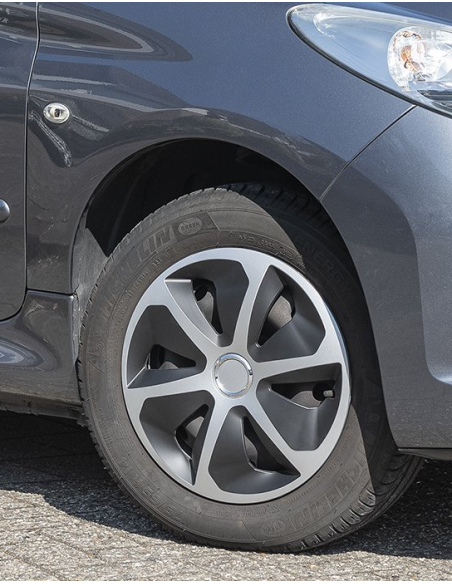 Radkappensatz für Roco-Modellrad 15 Zoll x4