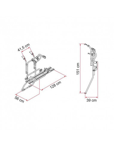 Portabicis Carry Bike Fiamma  Renault Trafic D / Opel Vivaro