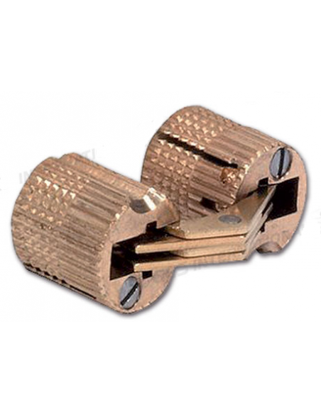 Set of two invisible hinges for furniture