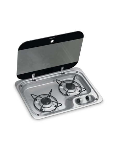 Placa Dometic CE99-ZF AM HBG 2335 com tampa de vidro Placa Dometic CE99-ZF AM HBG 2335 com tampa de vidro
