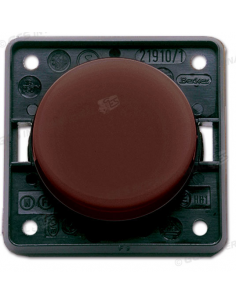 Brauner Druckknopf / Schalter