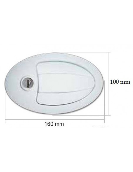 Weißer Türschlossgriff Weißer Türschlossgriff