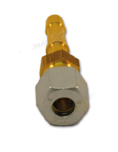 Hermeto de Ø 8 mm de gas con conexión para manguera
