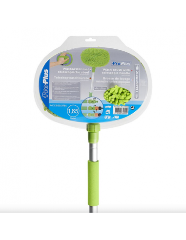 Chenille brush for washing with extendable handle up to 1.65 meters