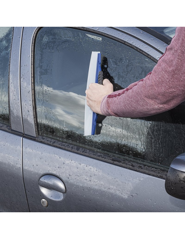 Limpiador de cristales de mano con base de silicona