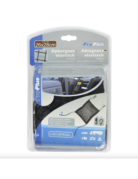 Armazón de red elástica 26x28cm doble con ganchos de plástico Armazón de red elástica 26x28cm doble con ganchos de plástico