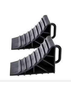 Calço de roda de plástico com alça 2 peças