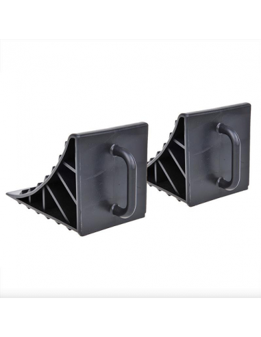 Plastic wheel chock with handle 2 pieces