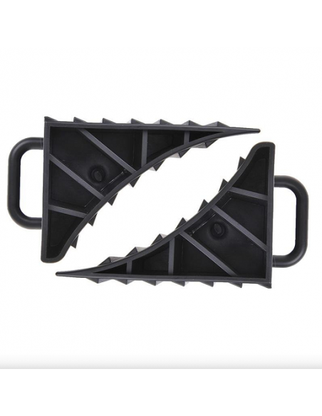 Plastic wheel chock with handle 2 pieces