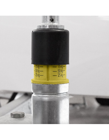 Roda jockey de 48 mm com indicador de carga