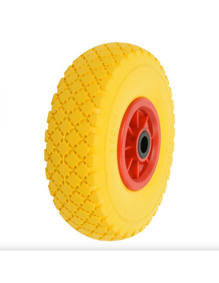 PU wheel with plastic rim 10" 3.00-4