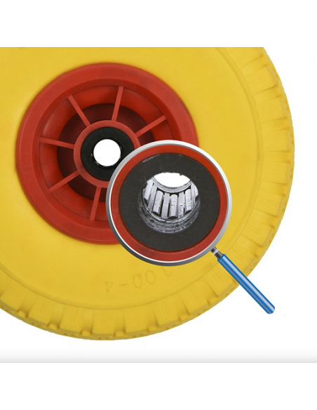 PU wheel with plastic rim 10" 3.00-4