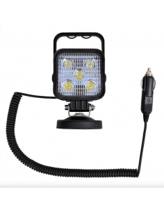 Lámpara de trabajo Led con imán y 3 metros de cable a 12V