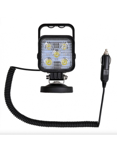 Lampe de travail à led avec aimant et 3 mètres de câble 12V
