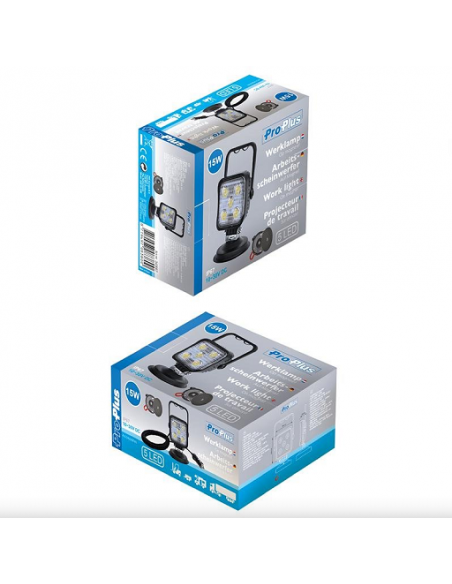 Lampada da lavoro a led con magnete e 3 metri di cavo 12V