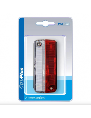 Luz de galibo roja/blanca 92x42mm