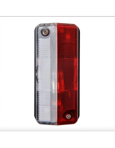 Luz de galibo roja/blanca 92x42mm