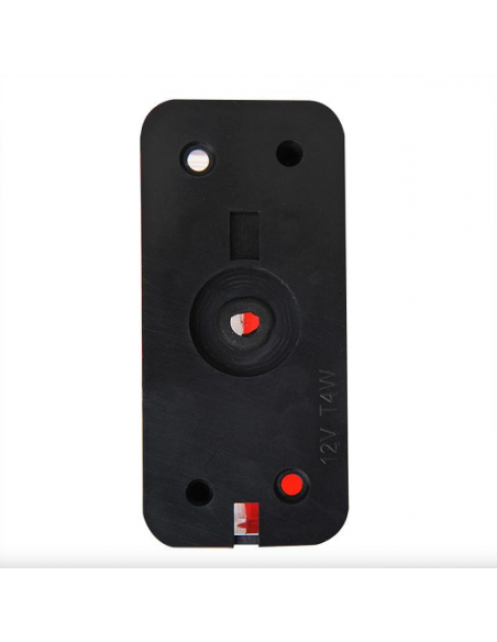 Gallone rosso / luce bianca 92x42mm