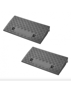 Rampas para bordillo negras 70 mm 2 unidades