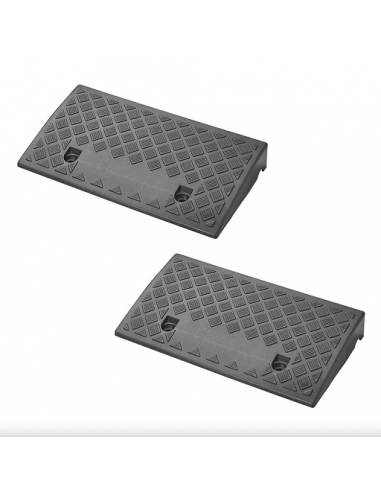 Rampe per cordoli nere 70 mm 2 unità