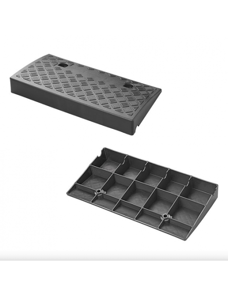 Rampe per cordoli nere 70 mm 2 unità Rampe per cordoli nere 70 mm 2 unità