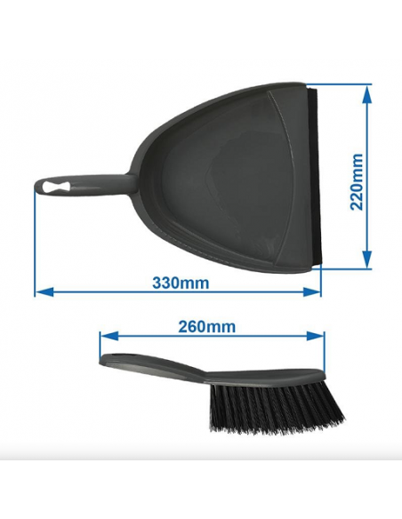 Spazzola a mano e paletta