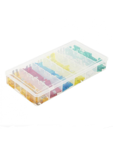 120 fusibles standard assortis dans une boîte en plastique