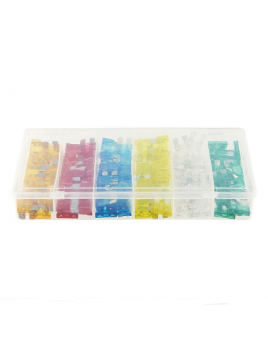 120 fusibles standard assortis dans une boîte en plastique