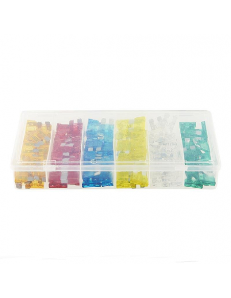 120 fusibles standard assortis dans une boîte en plastique