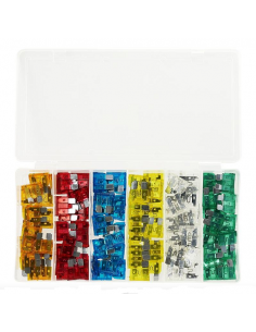 120 fusibles standard assortis dans une boîte en plastique