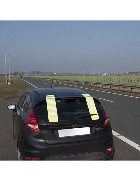 Magnetic road marking straps x2