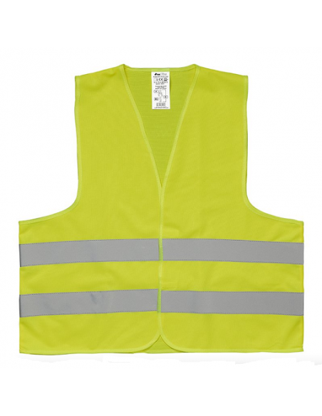 Colete de segurança amarelo refletivo