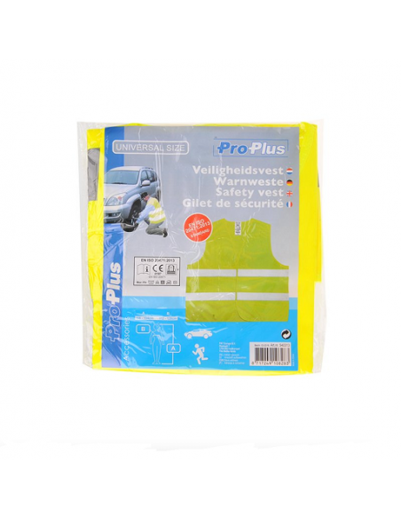 Gilet di sicurezza giallo riflettente