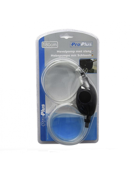 Siphon pump with hose for extraction of diesel, oil, water, etc.