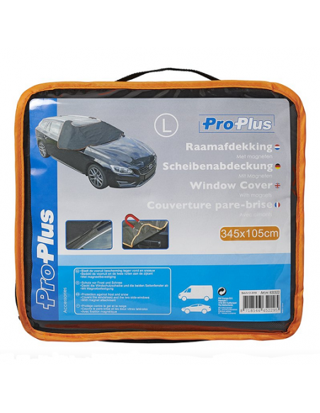 Anti-snow protector for windshield with magnets 345 x 105 cm