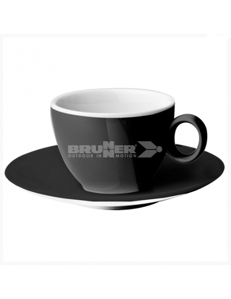 Set di tazze e piatto di caffè 10 cl melanina Serenata. Brunner Set di tazze e piatto di caffè 10 cl melanina Serenata. Brunner